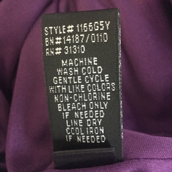 I.N. San Francisco Purple Rose Border Sundress 5 - Picture 8 of 8